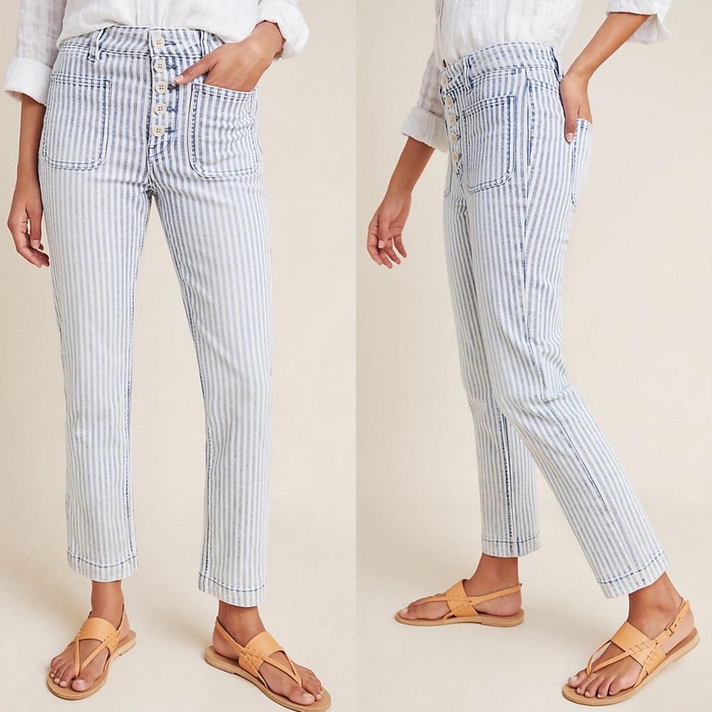 ANTHROPOLOGIE PILCRO High Rise Railroad Jeans